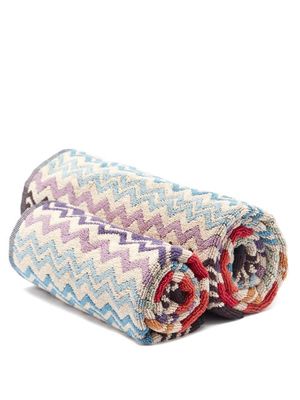 Missoni Home - Set Of Two Rufus Cotton-terry Towels - Multi Stripe