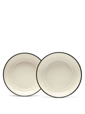 Serax - X Ann Demeulemeester Set Of Two Porcelain Dishes - Black White