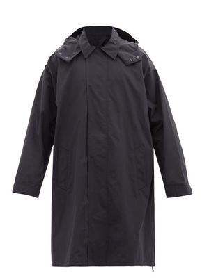 Raey - Oversized Lightweight Cotton-blend Hooded Raincoat - Mens - Navy