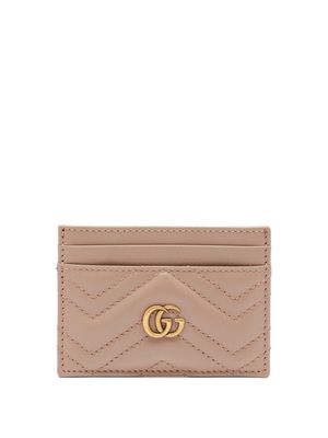 Gucci - GG Marmont Leather Cardholder - Womens - Nude
