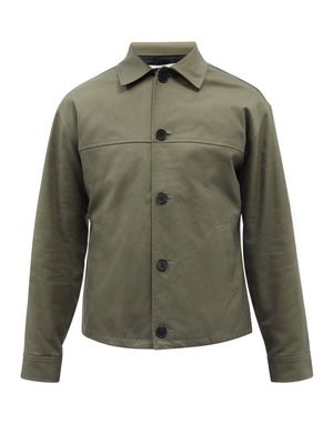Frame - Cotton-twill Jacket - Mens - Khaki