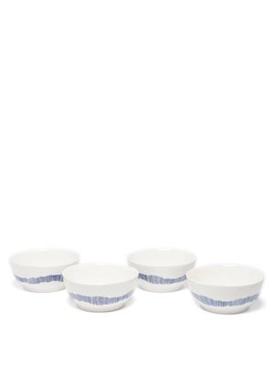 Serax - X Ottolenghi Set Of Four Feast Small Bowls - White Blue