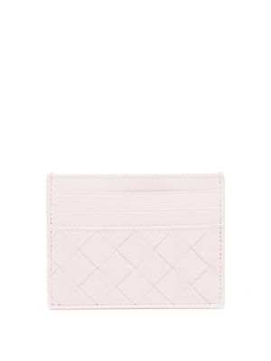 Bottega Veneta - Intrecciato Leather Cardholder - Womens - Light Pink