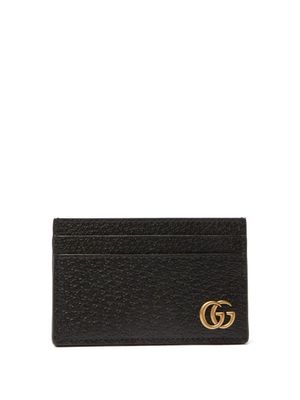 Gucci - GG-plaque Leather Cardholder - Mens - Black