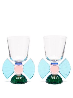 Reflections Copenhagen - Set Of Two Somerset Crystal Glasses - Clear Multi