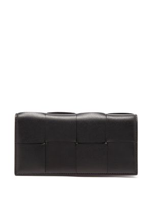 Bottega Veneta - Cassette Intrecciato-leather Wallet - Mens - Black