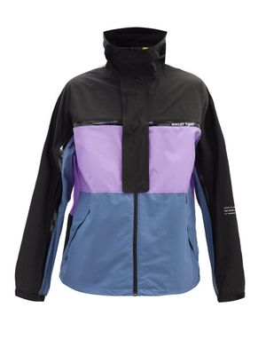 7 Moncler Frgmt Hiroshi Fujiwara - Warren Stowaway Windbreaker Jacket - Mens - Black Purple