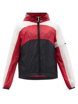 5 Moncler Craig Green - Clonophis Logo-appliqué Technical Hooded Jacket - Mens - Black Multi