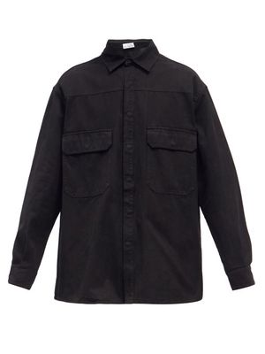 Raey - Oversized Cotton Overshirt - Mens - Black