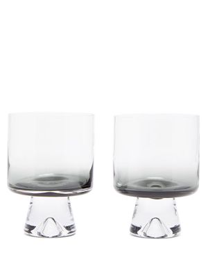 Tom Dixon - Set Of Two Tank Wine Glasses - Black