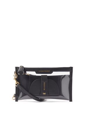 Anya Hindmarch - Everything Leather-trim Vinyl Pouch - Womens - Black