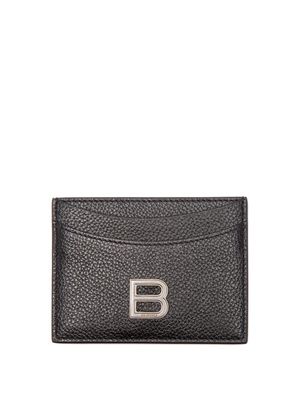 Balenciaga - Hourglass Grained-leather Cardholder - Womens - Black