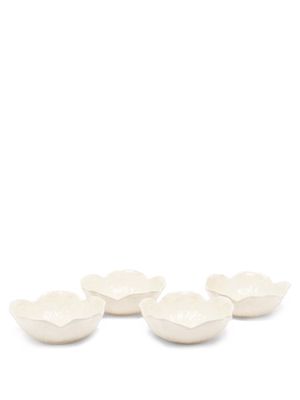 Bordallo Pinheiro - Set Of Four Cabbage Earthenware Bowls - Ivory