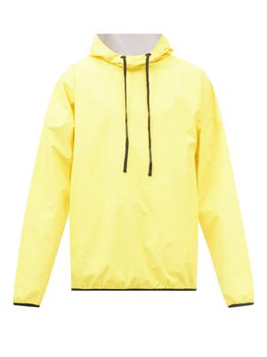 Templa - Nook Logo-print Technical-canvas Hooded Sweatshirt - Mens - Yellow