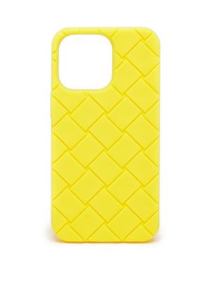 Bottega Veneta - Intrecciato Rubber Iphone® 13 Pro Case - Mens - Yellow