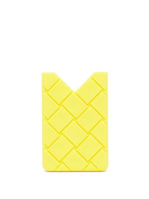 Bottega Veneta - Intrecciato Rubber Cardholder - Mens - Yellow
