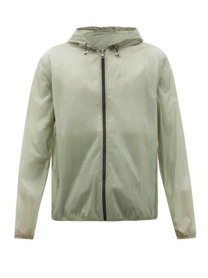 5 Moncler Craig Green - Frog-print Translucent-shell Hooded Jacket - Mens - Green