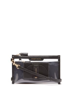 Anya Hindmarch - Everything Recycled-nylon Cross-body Pouch - Womens - Black