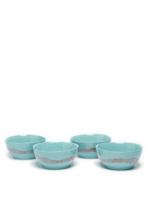 Serax - X Ottolenghi Set Of Four Feast Small Bowls - Turquoise Multi