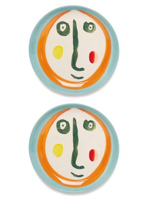 Serax - X Ottolenghi Set Of Two Feast Small Plates - Turquoise Multi