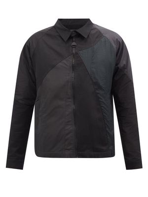 Ahluwalia - Harrington Patchwork Upcycled Jacket - Mens - Black