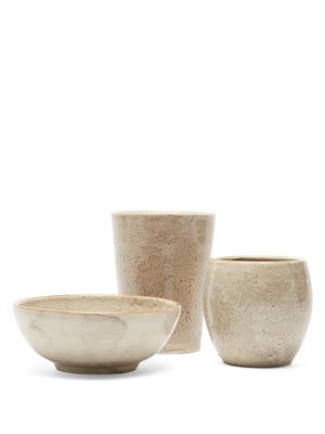 Brunello Cucinelli - Ceramic Bowl And Tumbler Set - Beige