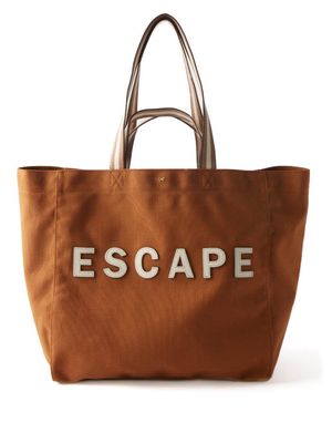 Anya Hindmarch - Escape Recycled Canvas Tote Bag - Womens - Tan