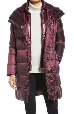 Via Spiga Puffer Coat in Ruby