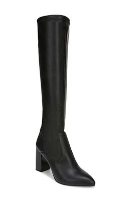 Franco Sarto Katherine Knee High Boot in Black Faux Leather