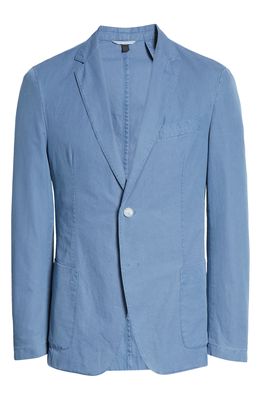 BOSS Hanry Slim Fit Cotton Sport Coat in Open Blue