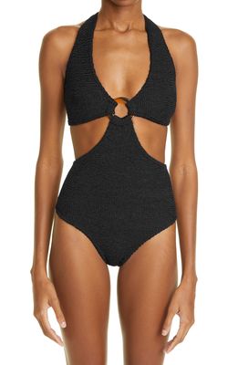 Hunza G One-Piece Cutout Swimsuit in Black