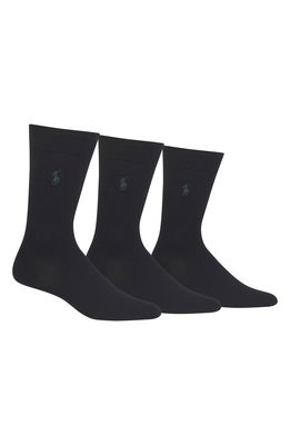 Polo Ralph Lauren Assorted 3-Pack Supersoft Socks in Black