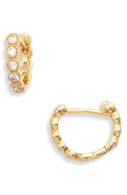 gorjana Madison Shimmer Huggie Hoop Earrings in Gold
