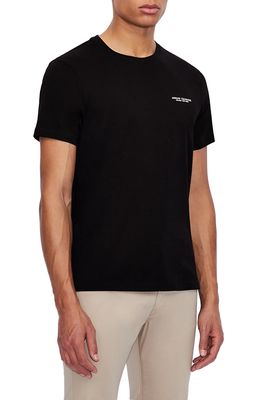 Armani Exchange Milano/New York Logo T-Shirt in Black