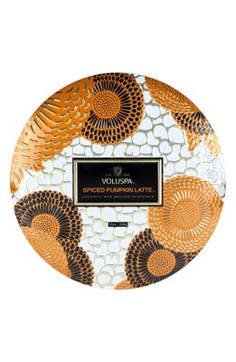 Voluspa Spiced Pumpkin Latte 3-Wick Tin Candle