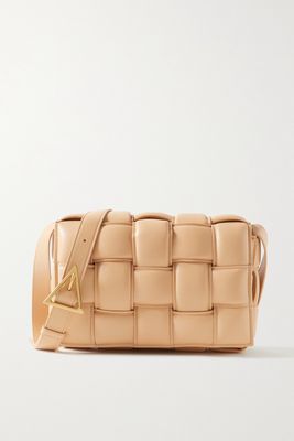 Bottega Veneta - Cassette Padded Intrecciato Leather Shoulder Bag - Neutrals