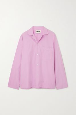 Tekla - Organic Cotton-poplin Pajama Shirt - Pink