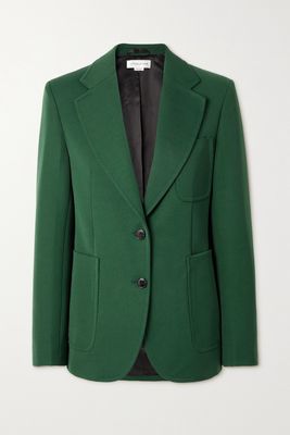 Victoria Beckham - Wool-blend Twill Blazer - Green