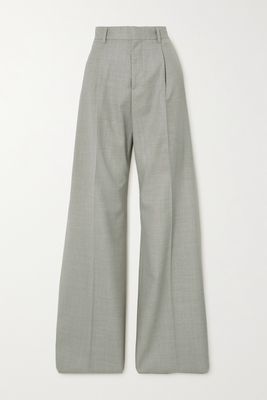 AMIRI - Wool Wide-leg Pants - Gray