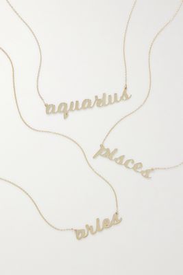 The M Jewelers - Zodiac 10-karat Gold Necklace - Cancer