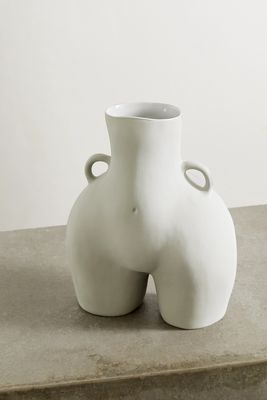 Anissa Kermiche - Love Handles Ceramic Vase - Gray