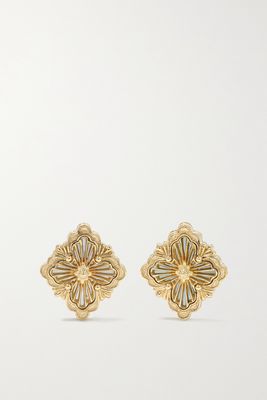 Buccellati - Opera Tulle 18-karat Gold Mother-of-pearl Earrings - one size