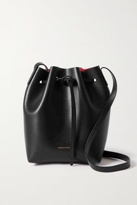 Mansur Gavriel - Classic Mini Textured-leather Bucket Bag - Black