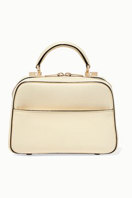 Valextra - Serie S Small Textured-leather Tote - Ivory