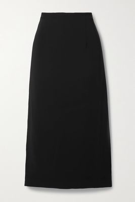 Co - Crepe Midi Skirt - Black