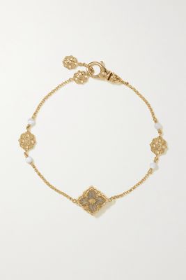 Buccellati - Opera Tulle 18-karat Gold Mother-of-pearl Bracelet - L