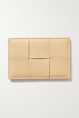 Bottega Veneta - Cassette Intrecciato Leather Cardholder - Neutrals