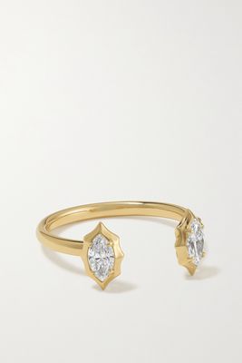 Jade Trau - Maverick 18-karat Gold Diamond Ring - 7