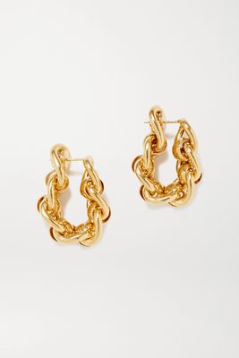 Bottega Veneta - Gold-plated Hoop Earrings - one size
