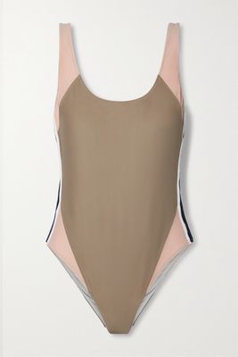 The Upside - Claudina Color-block Recycled Swimsuit - Brown
